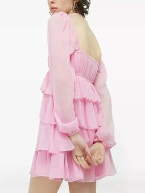 A&F Pink Long Sleeve Mini Dress